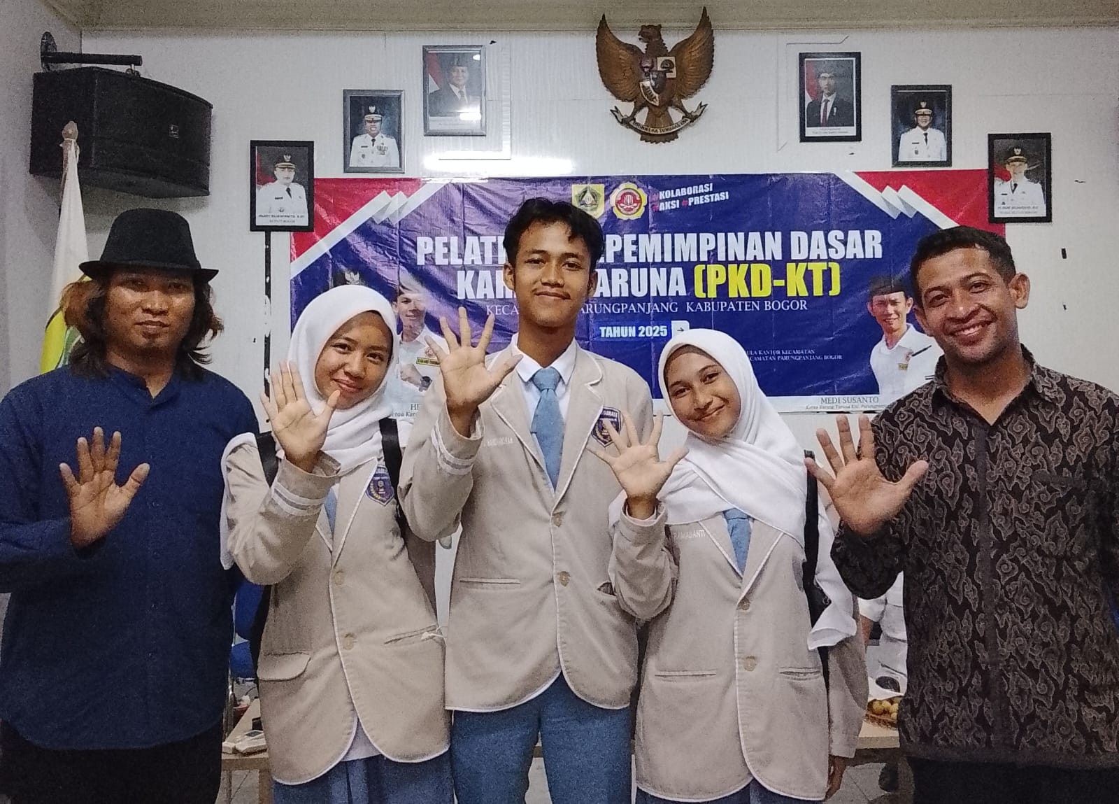 OSIS MAN 5 Bogor Ikuti Pelatihan Kepemimpinan Dasar Karang Taruna Kecamatan Parungpanjang