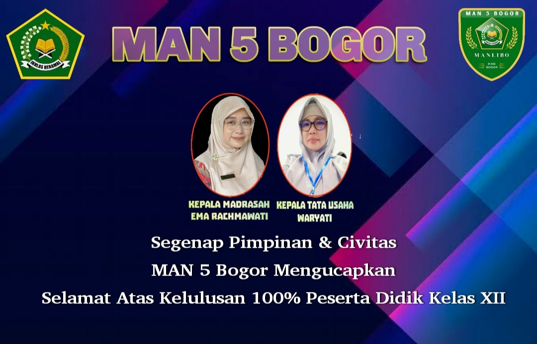 PENGUMUMAN KELULUSAN MAN 5 BOGOR TAPEL 2022/2023