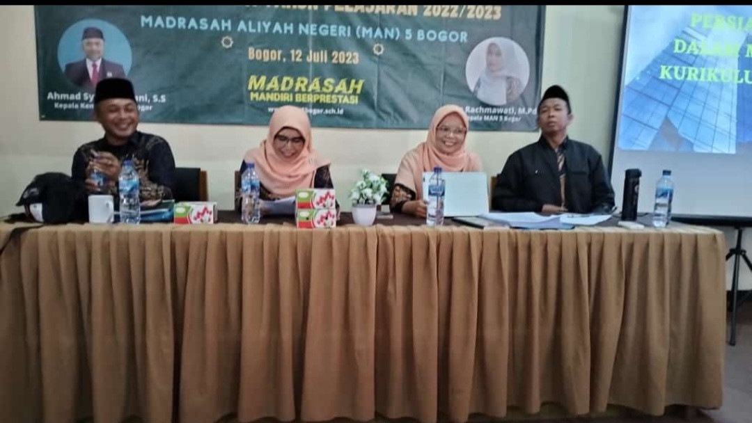 PEMAPARAN RENSTRA MAN 5 BOGOR dan DIGITALISASI MADRASAH TAHUN PELAJARAN 2023-2024