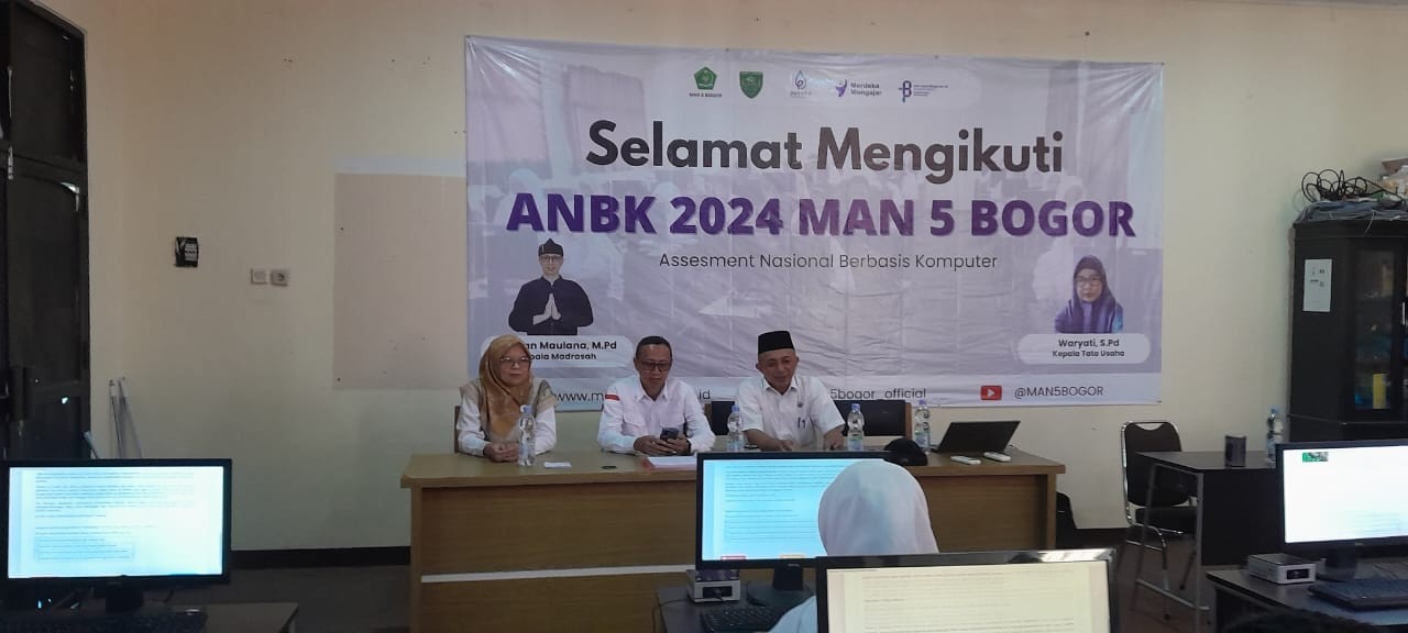 MAN 5 BOGOR SUKSES ANBK HARI PERTAMA  