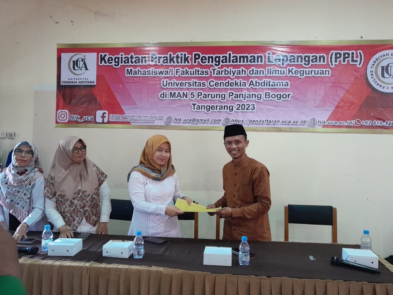 SERAH TERIMA PESERTA PPL DI MAN 5 BOGOR, MEMBAWA SEMANGAT BARU